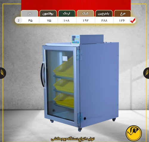 دستگاه جوجه کشی ۱۲۶تایی مدل TR2 (اصل)