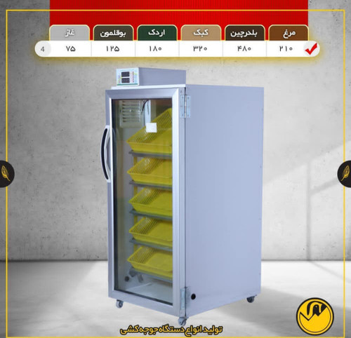 دستگاه جوجه کشی ۲۱۰تایی مدل TR4 (اصل)